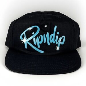 Ripndip Black Sprinkles logo Flat Bill Trucker Hat New With Tags